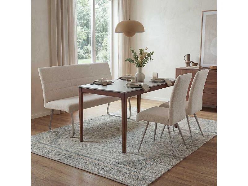 Ensemble de salle à manger MCW-G55 (3 pièces),  crème