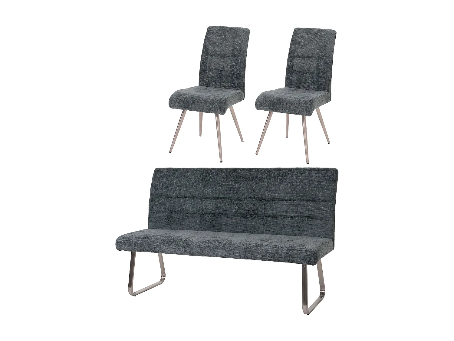 Ensemble de salle à manger MCW-G55 (3 pièces),  bleu-vert