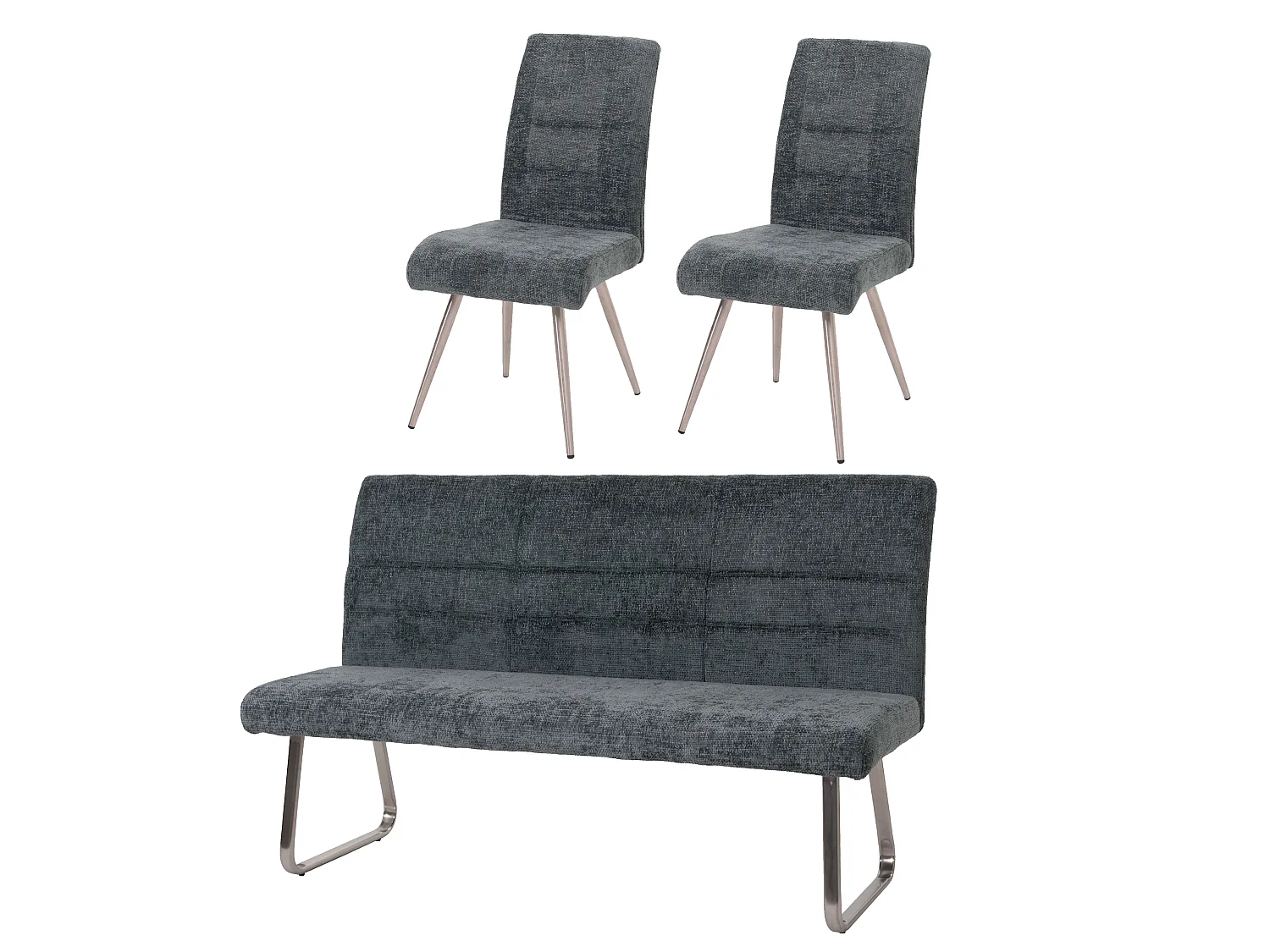 Ensemble de salle à manger MCW-G55 (3 pièces),  bleu-vert