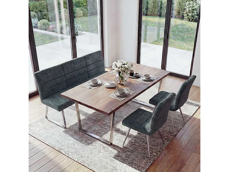 Ensemble de salle à manger MCW-G55 (3 pièces),  bleu-vert