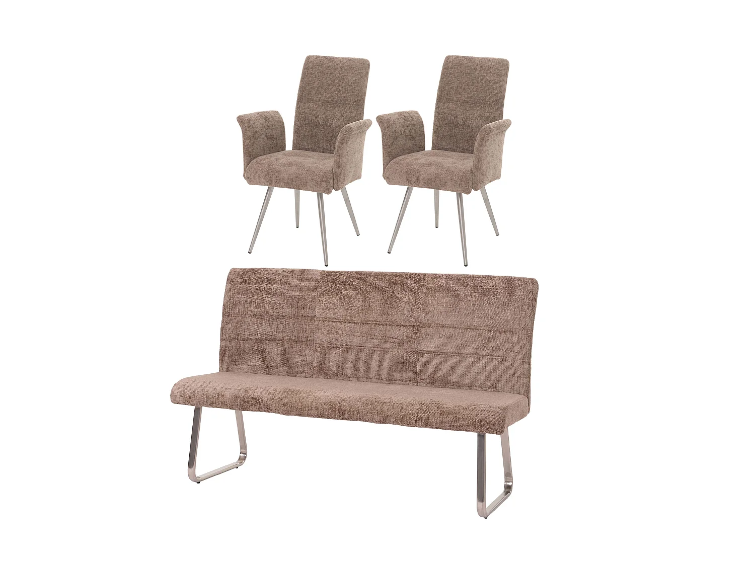 Ensemble de salle à manger MCW-G55 (3 pièces),  brun