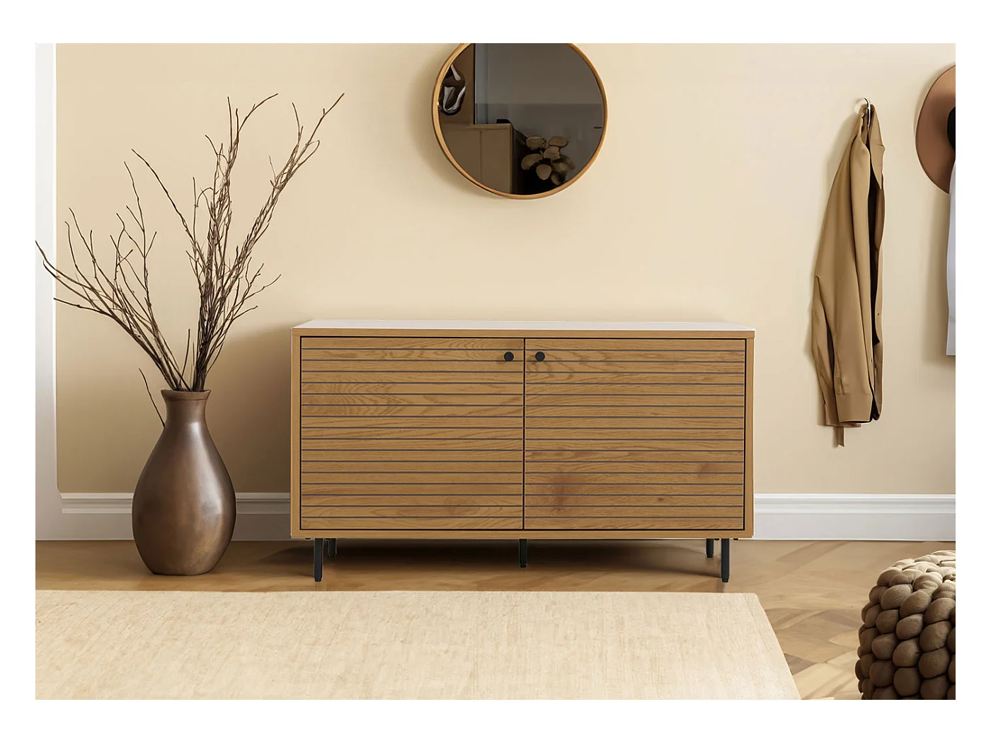 Commode de vestiaire MCW-N78,  naturel