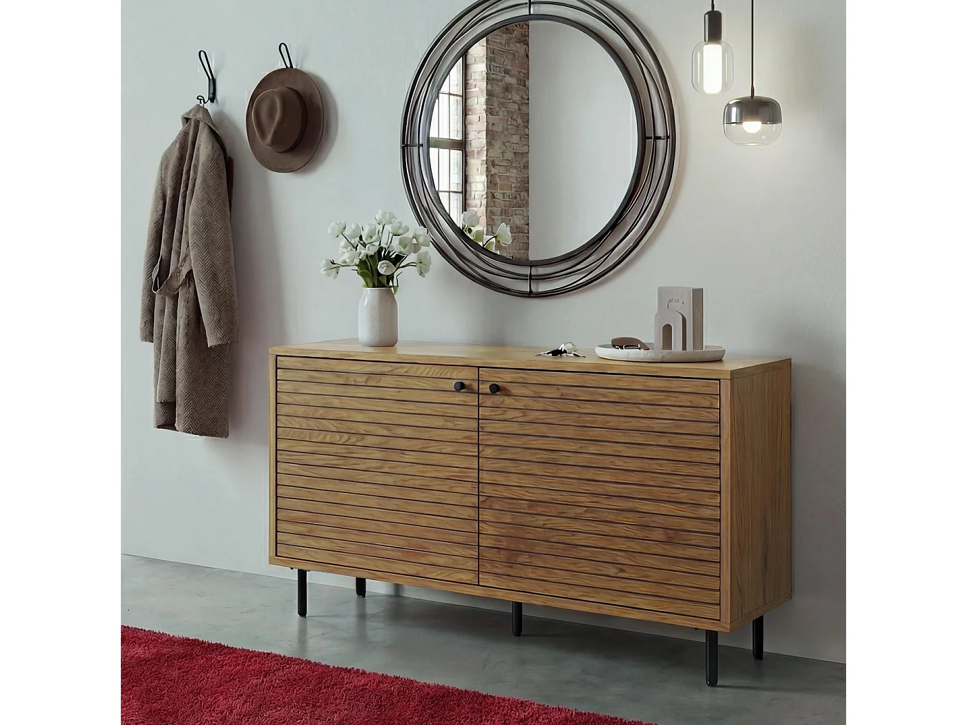 Commode MCW-N78,  naturel