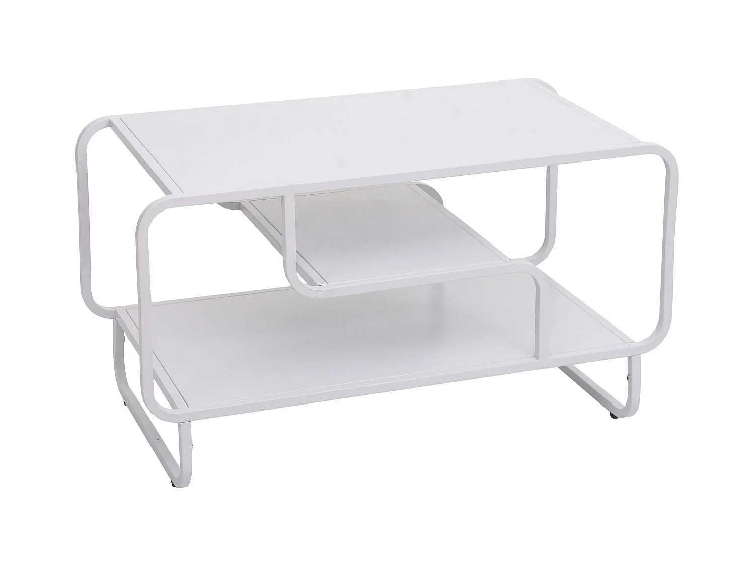Table basse MCW-O49,  blanc
