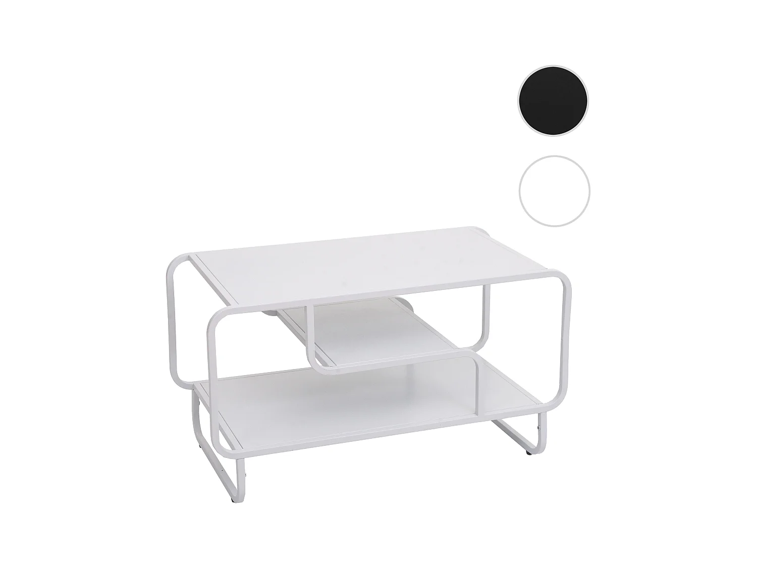 Table basse MCW-O49,  blanc