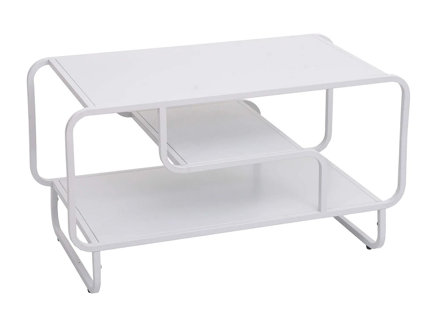 Table basse MCW-O49,  blanc
