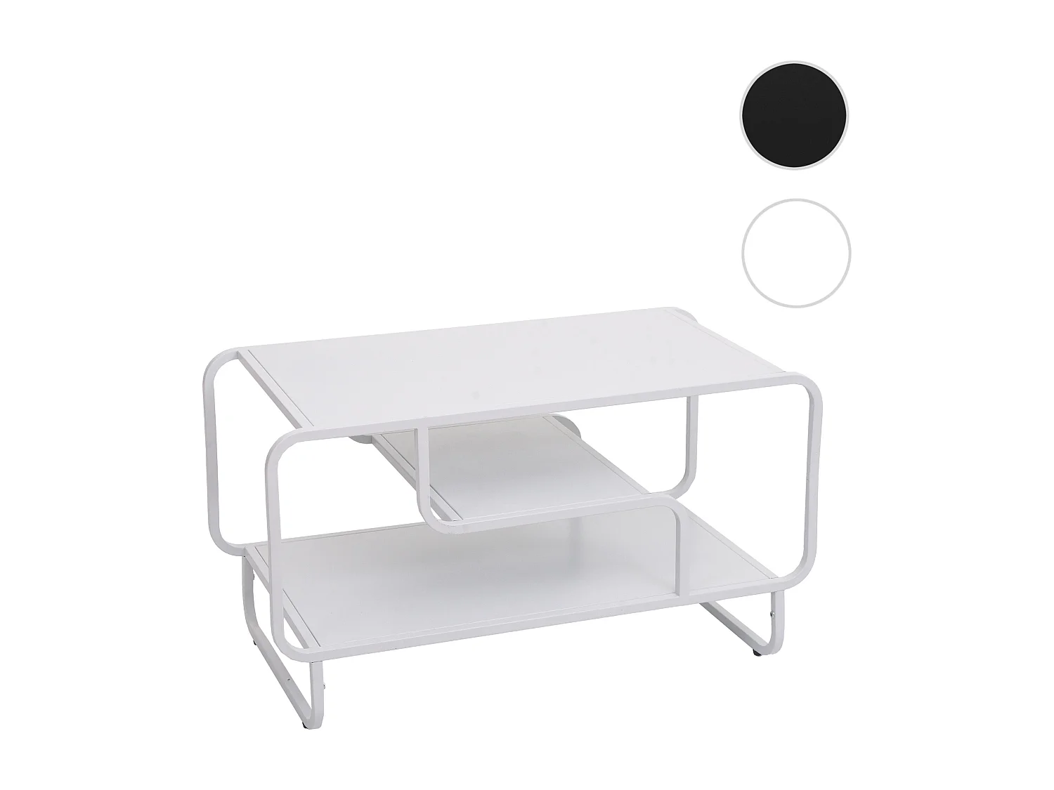 Table basse MCW-O49,  blanc