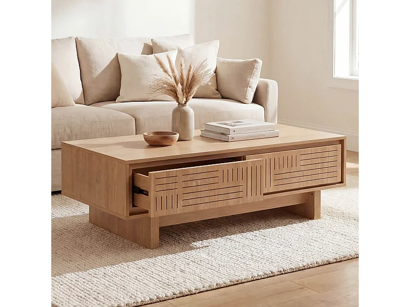 Couchtisch MCW-O33, Ulme natur