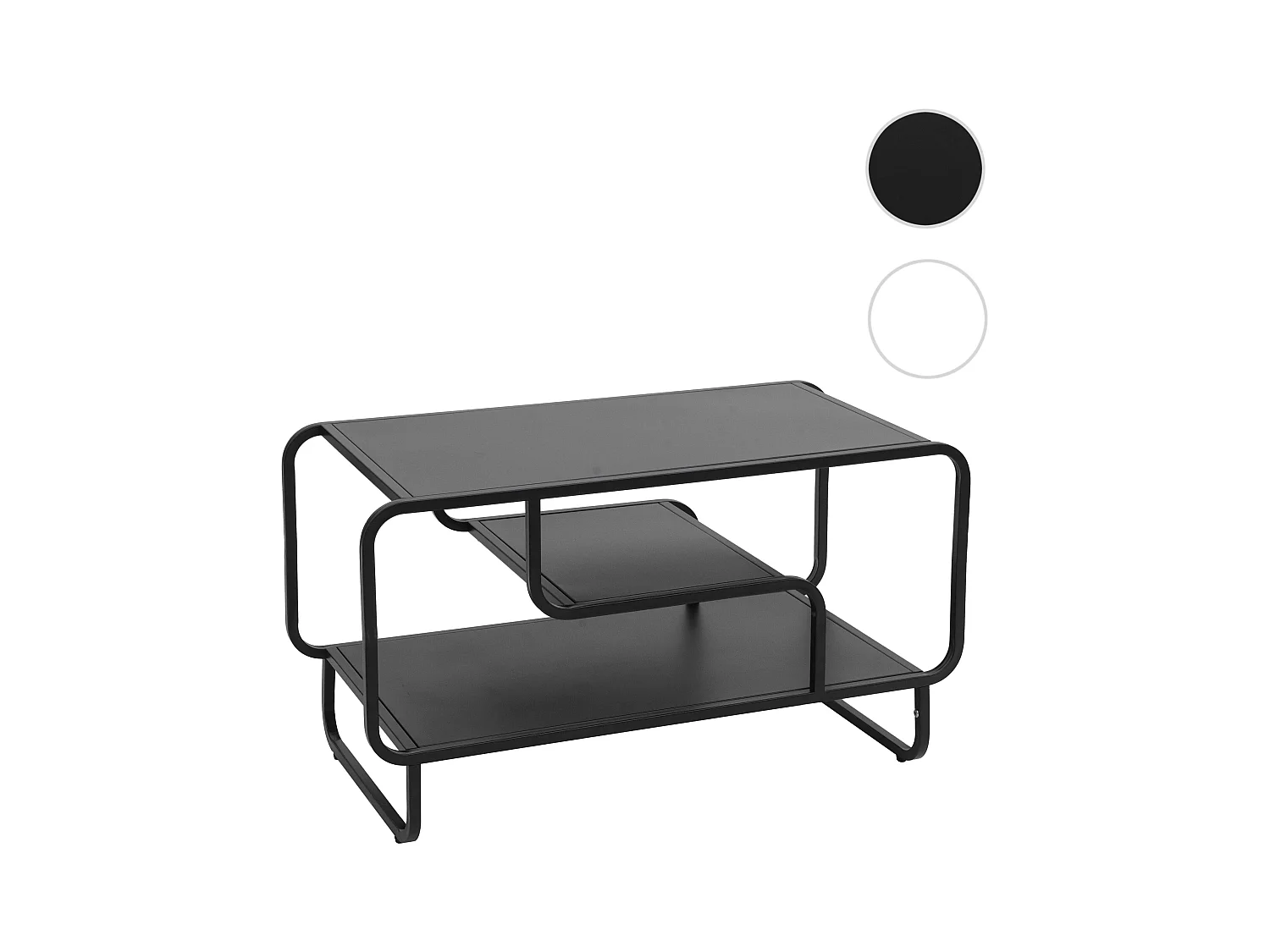 Stolik kawowy MCW-O49,  czarny