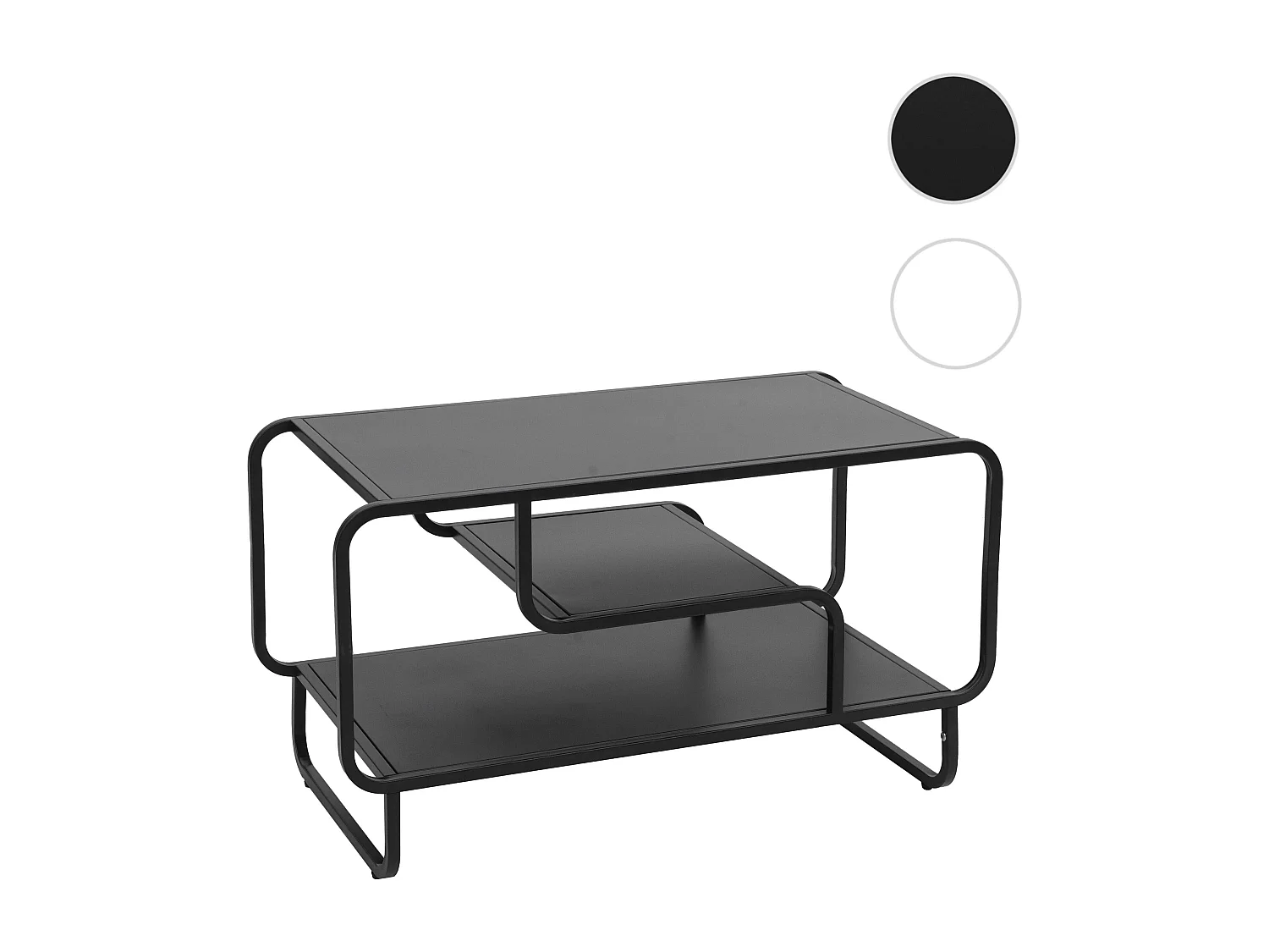 Table basse MCW-O49,  noir