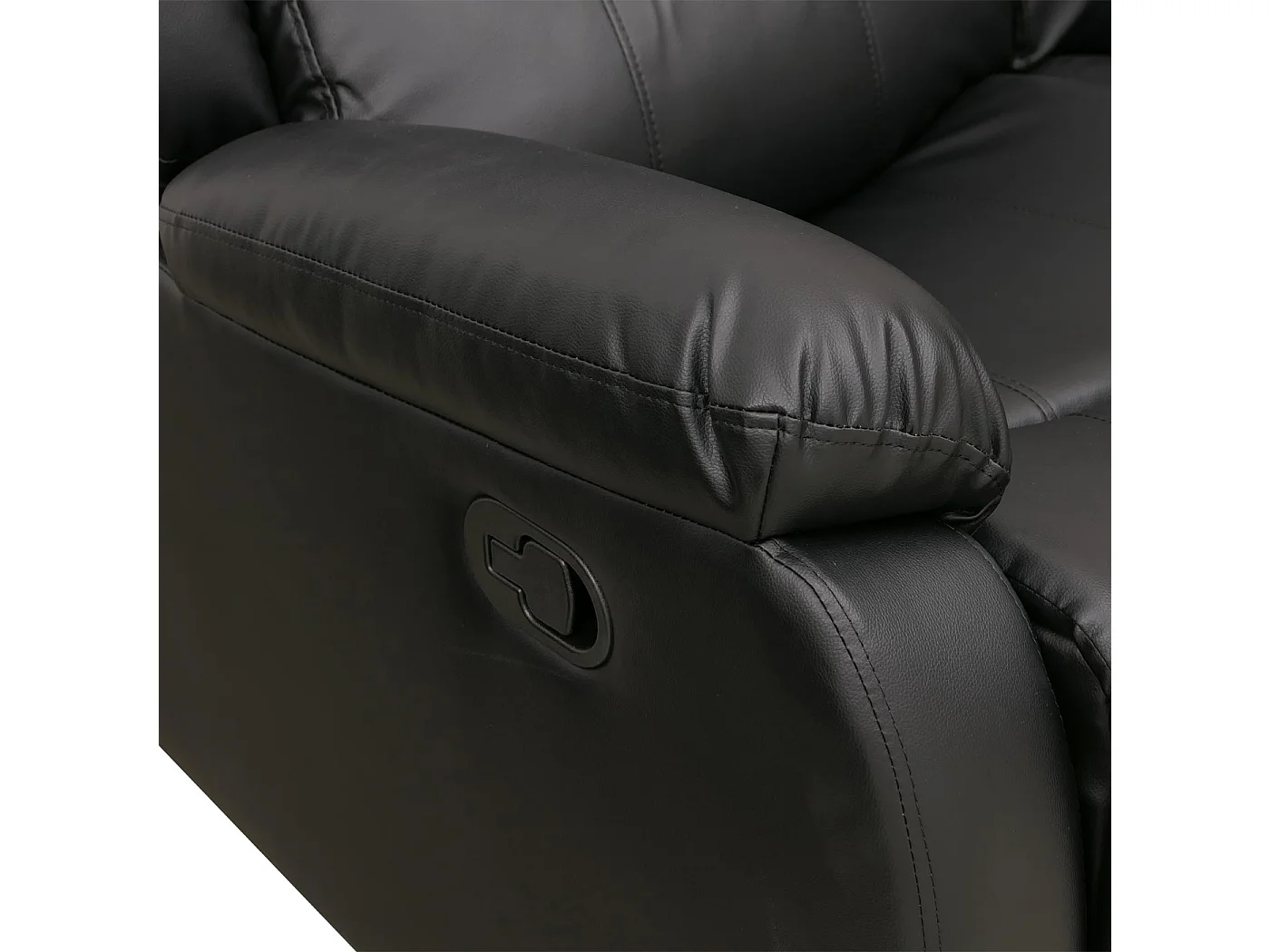 Fotel kinowy MCW-O62, zestaw 3 szt.,  czarny