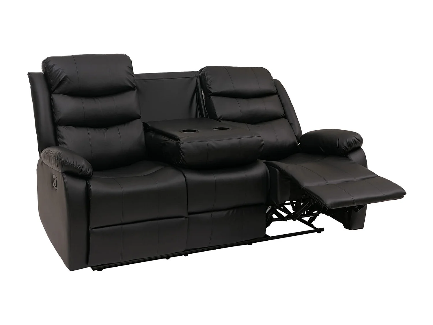 Fotel kinowy MCW-O62, zestaw 3 szt.,  czarny