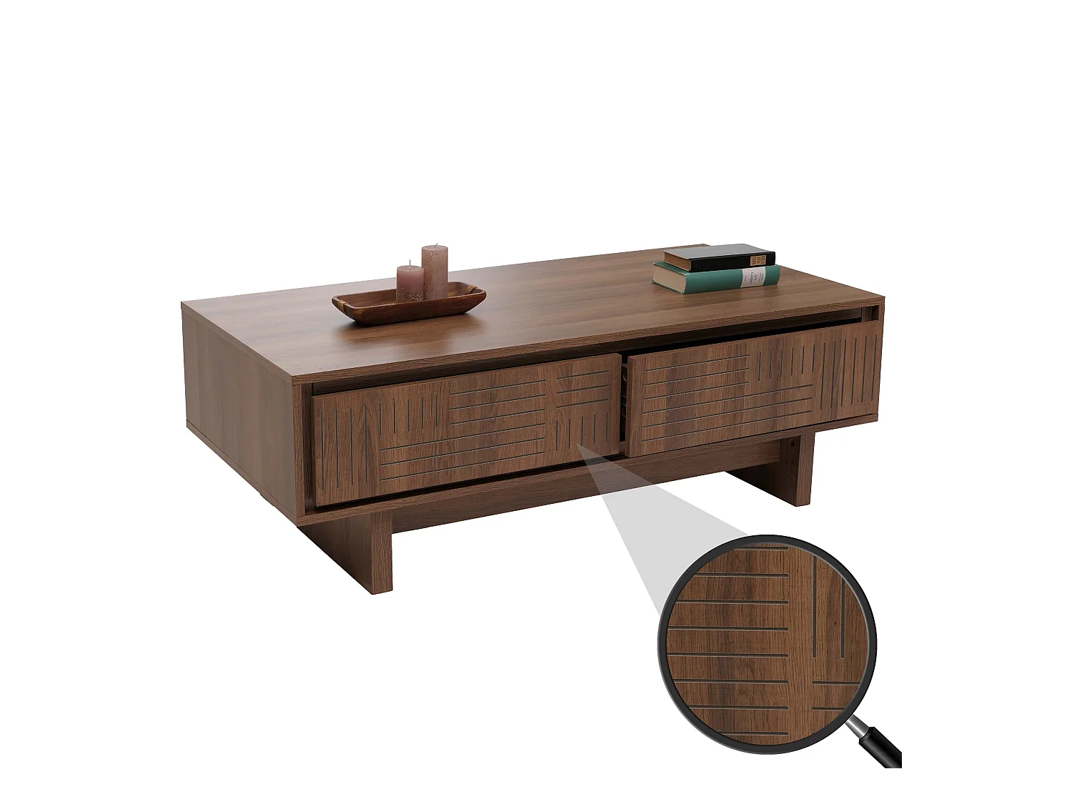 Table basse MCW-O33,  marron