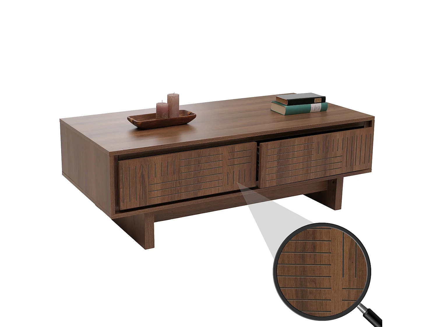 Table basse MCW-O33,  marron