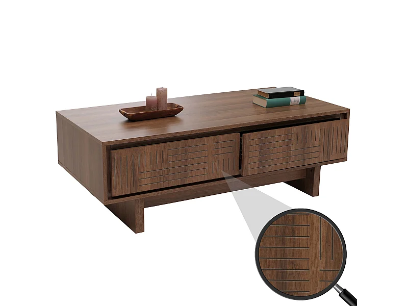 Table basse MCW-O33,  marron