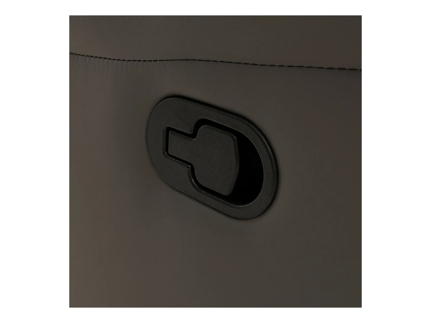 Poltrona cinema 3 posti MCW-O62, sedia relax TV con braccioli portabicchieri, funzione reclinabile ecopelle ~ grigio