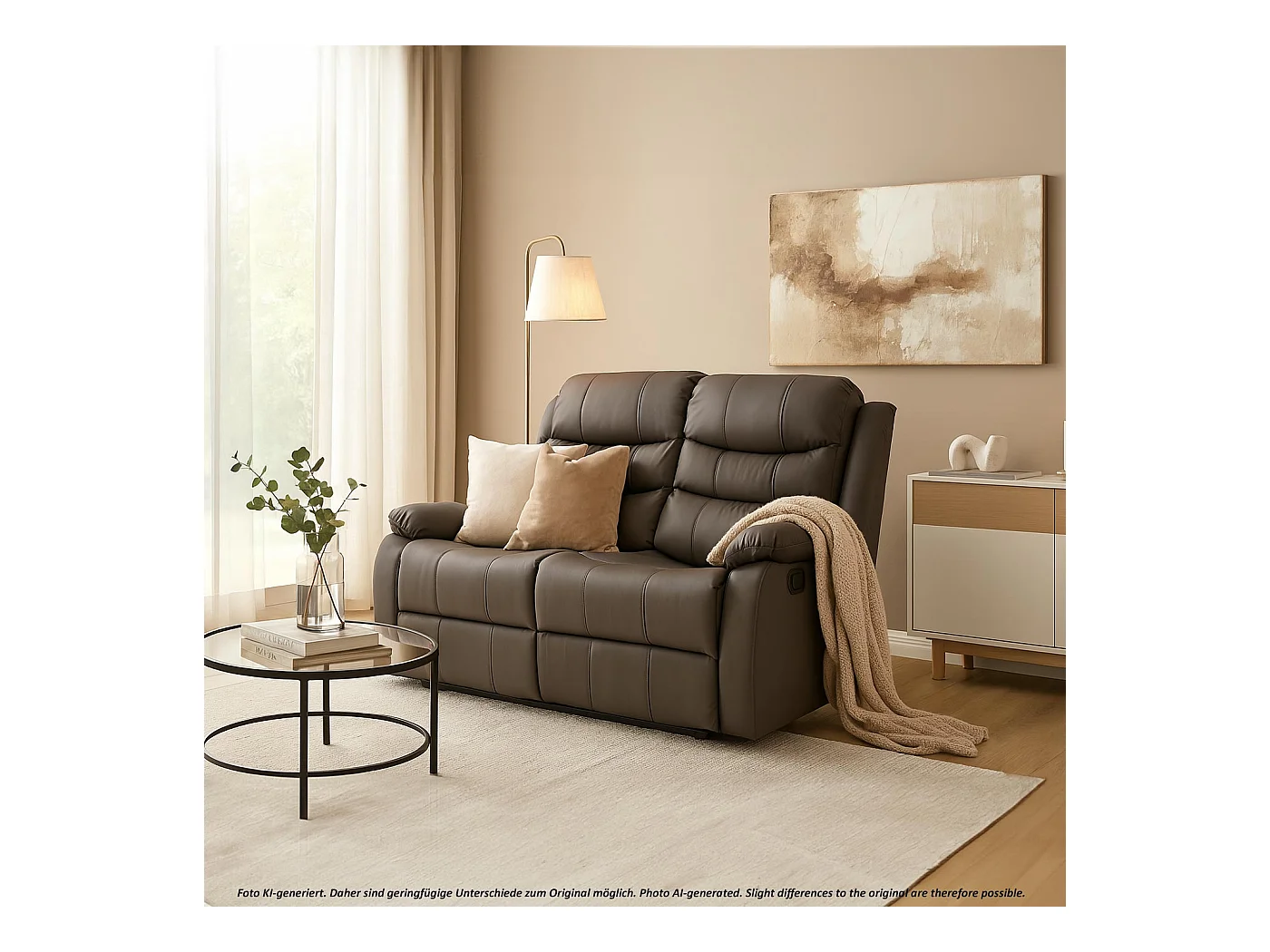 2er Kinosessel MCW-O62, Grau