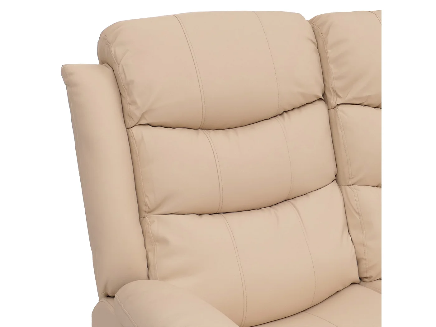 Fotel kinowy MCW-O62, zestaw 3 szt.,  kremowy