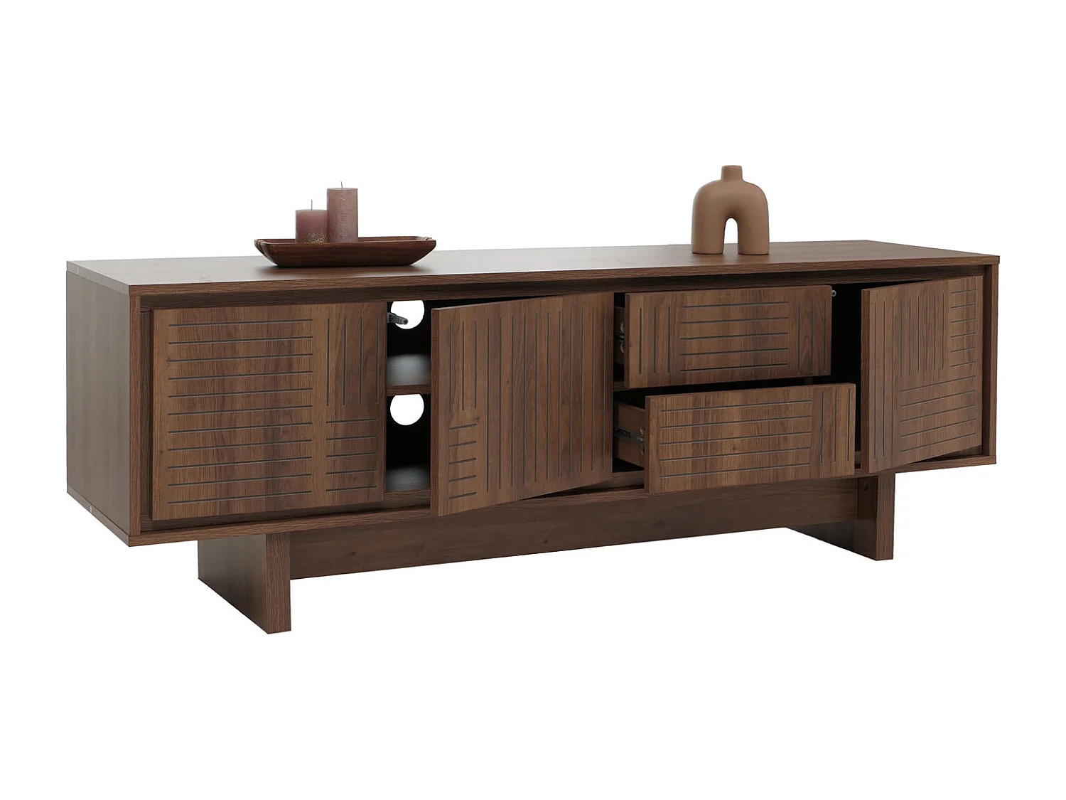 Meuble TV MCW-O34,  marron