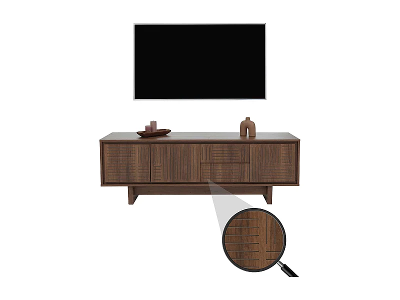 Meuble TV MCW-O34,  marron