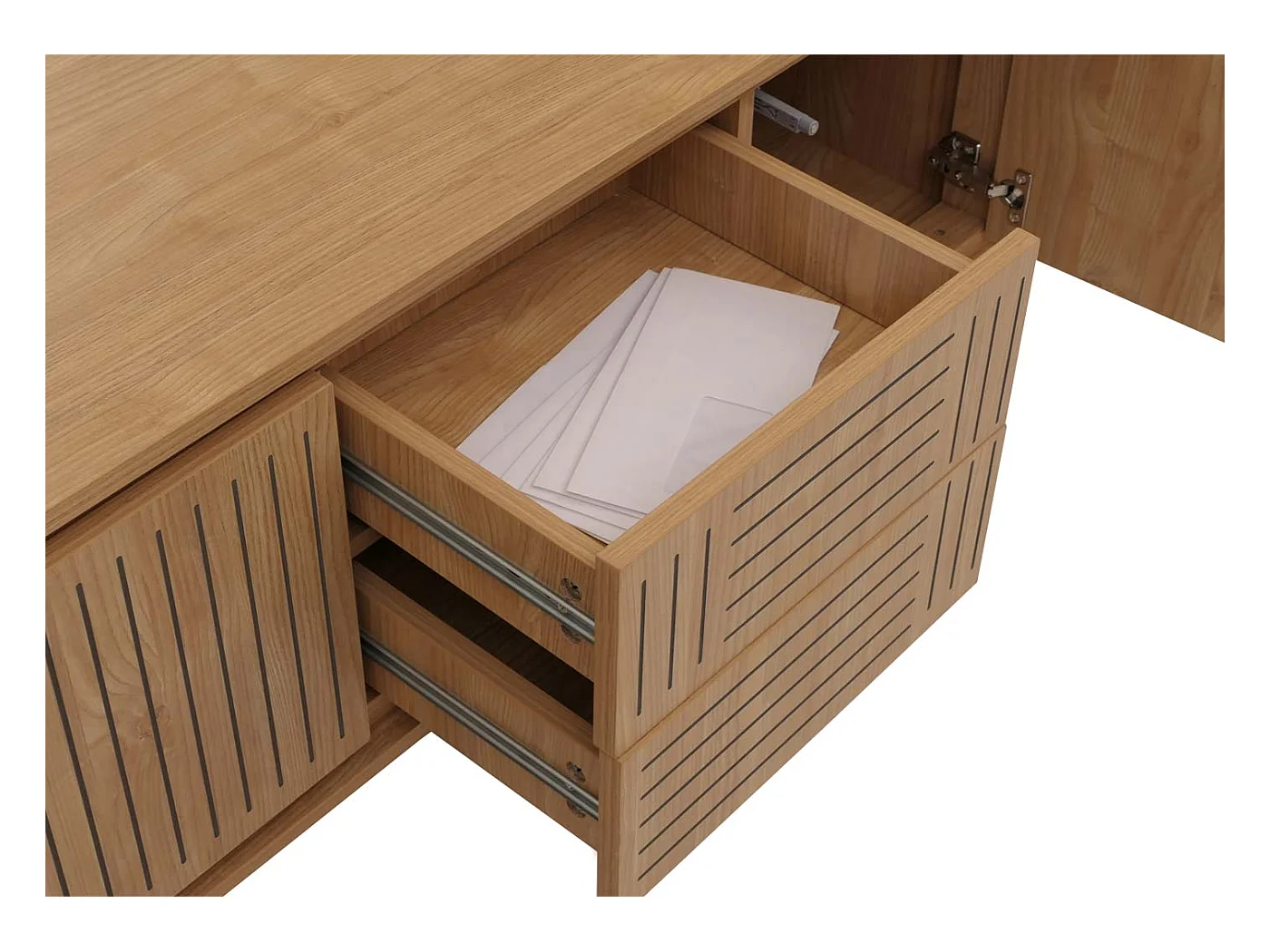 Meuble TV MCW-O34,  Orme naturel