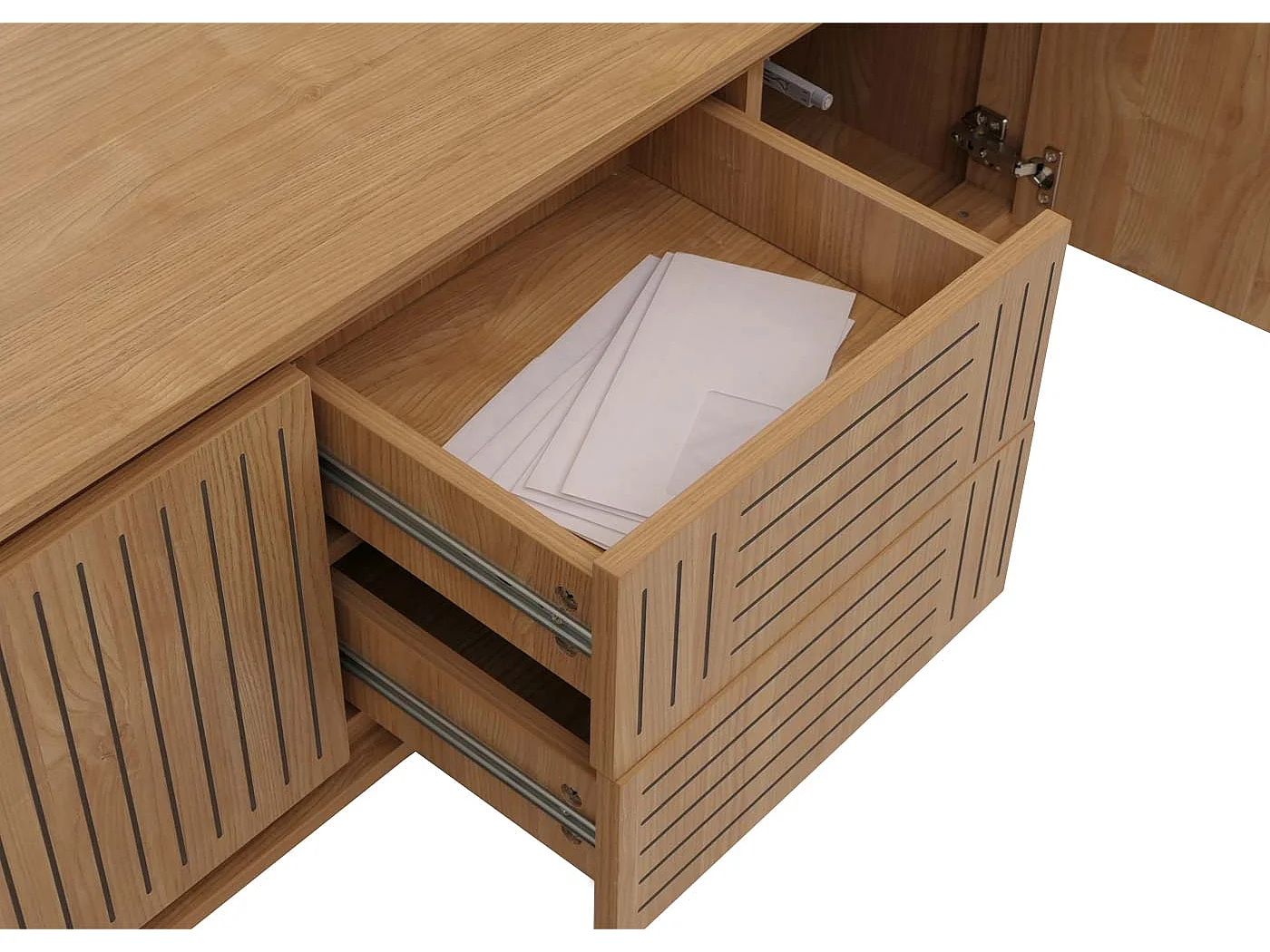 Meuble TV MCW-O34,  Orme naturel