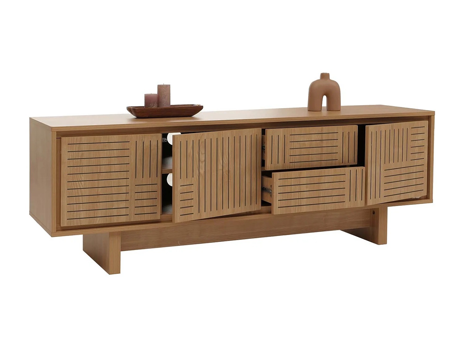 TV Stand MCW-O34,  natural elm