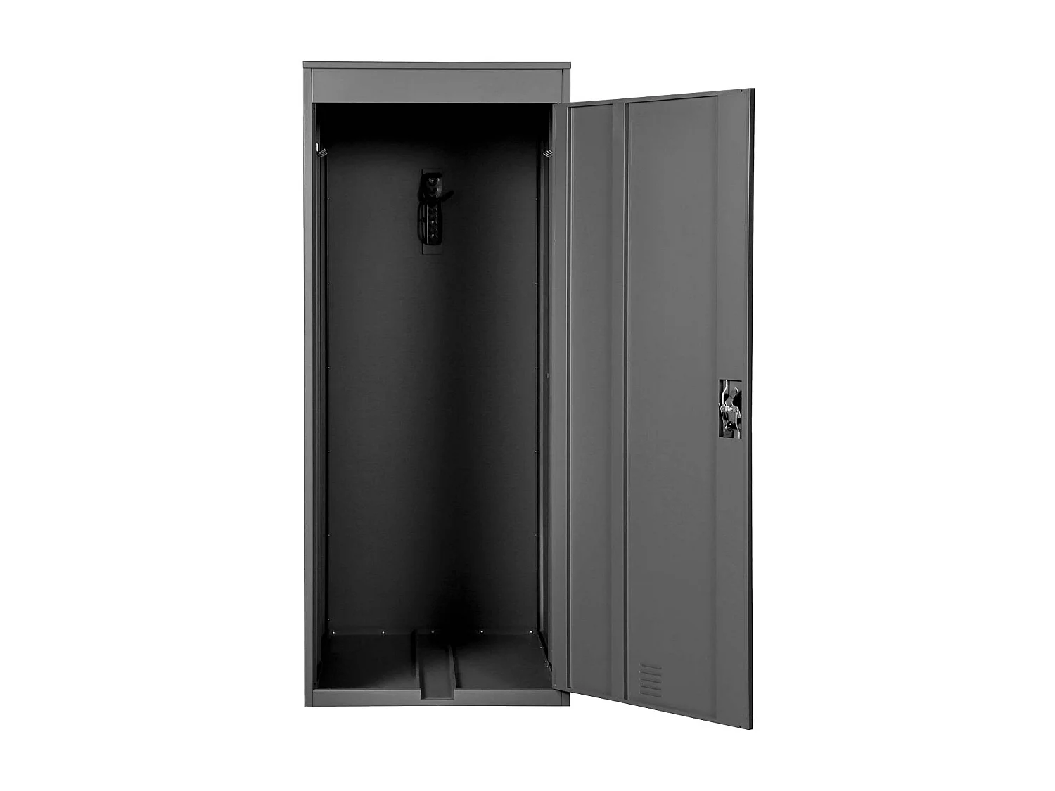 Garage armadio biciclette con serratura MCW-H66 metallo verniciato box singolo ~ antracite
