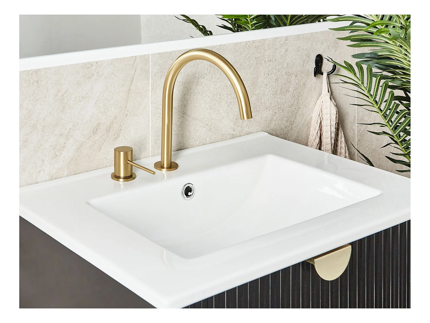 Robinet de lavabo COLICO Laiton Doré