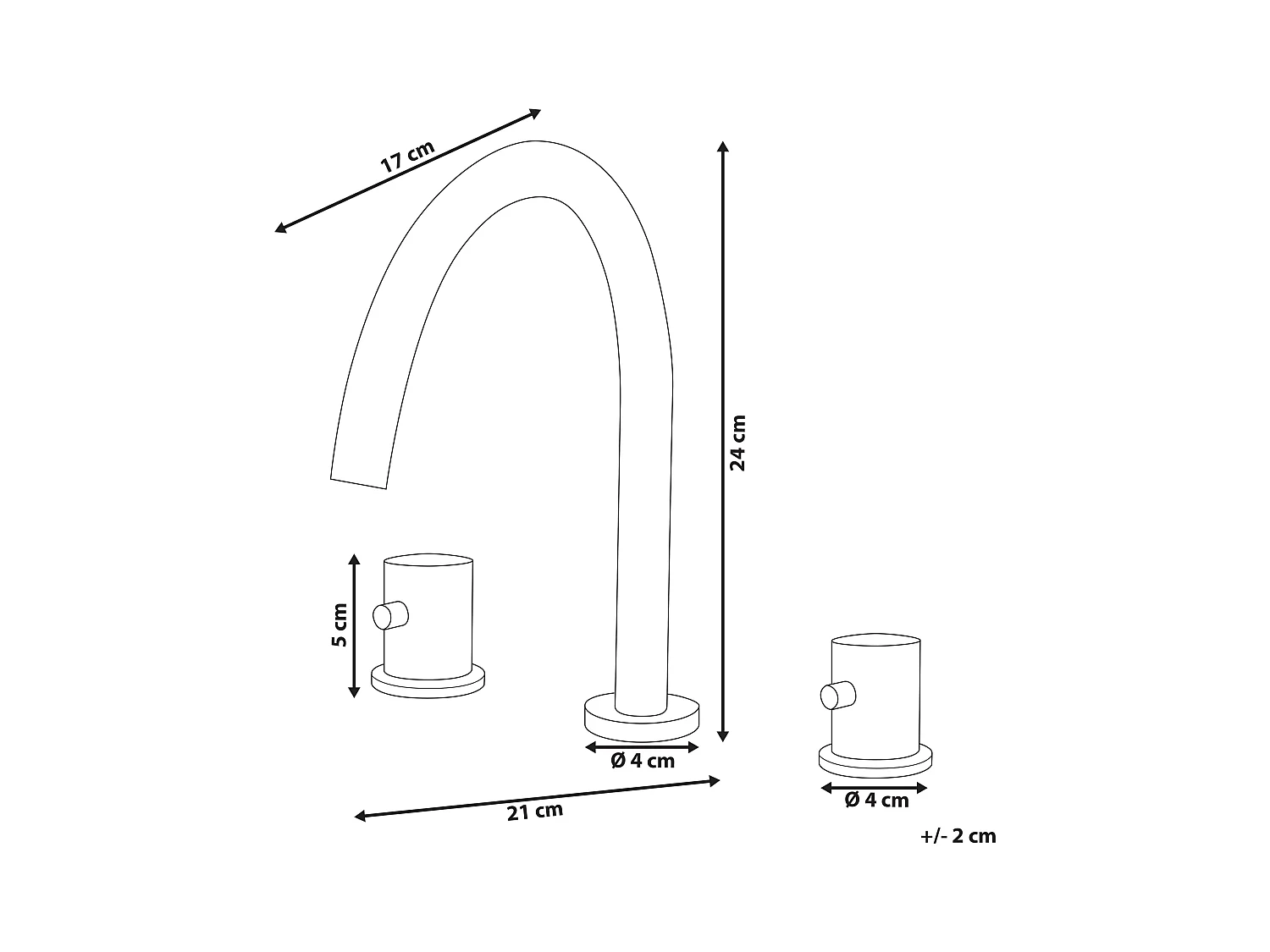 Robinet de lavabo COLICO Laiton Doré