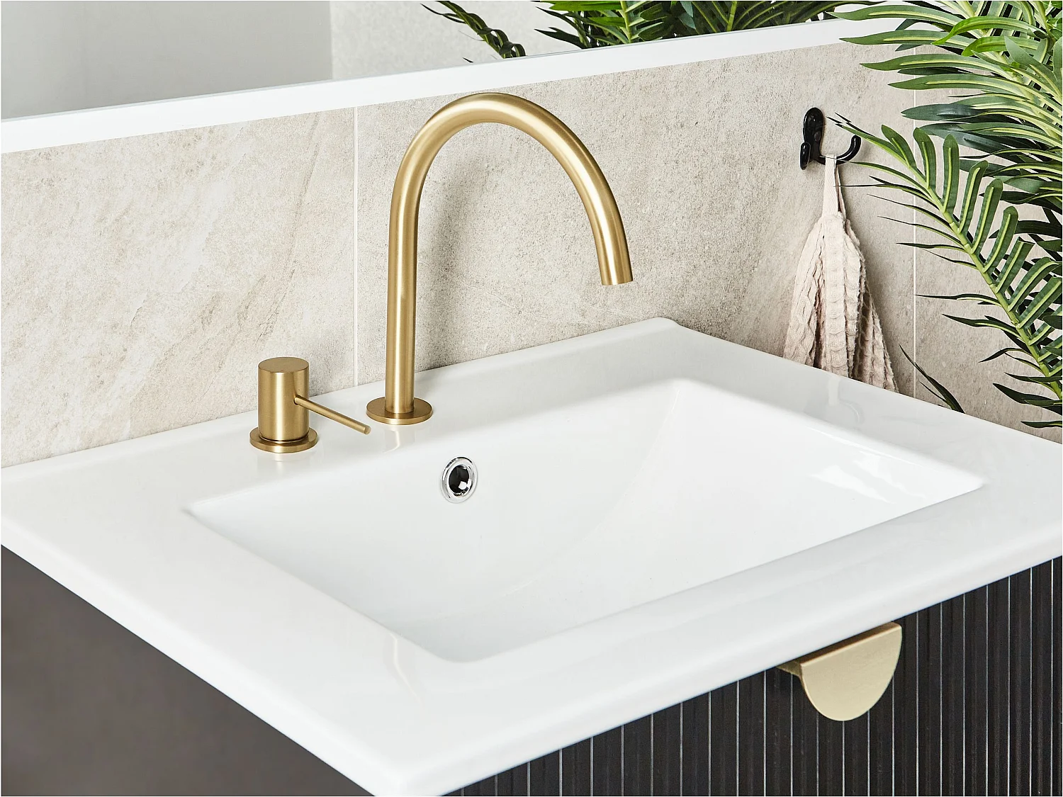 Robinet de lavabo COLICO Laiton Doré