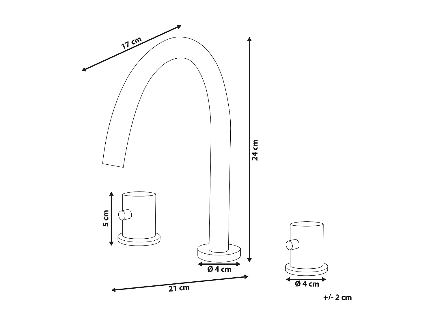 Robinet de lavabo COLICO Laiton Doré