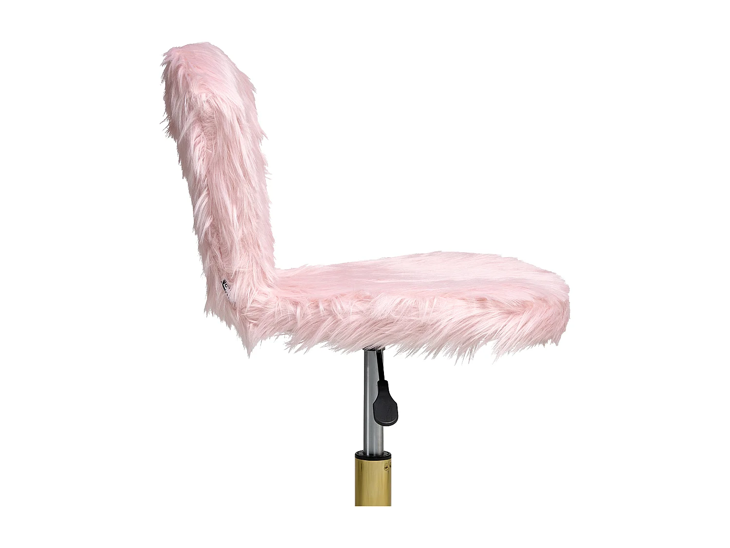 Chaise de bureau MARGATE Fourrure synthétique Rose pastel