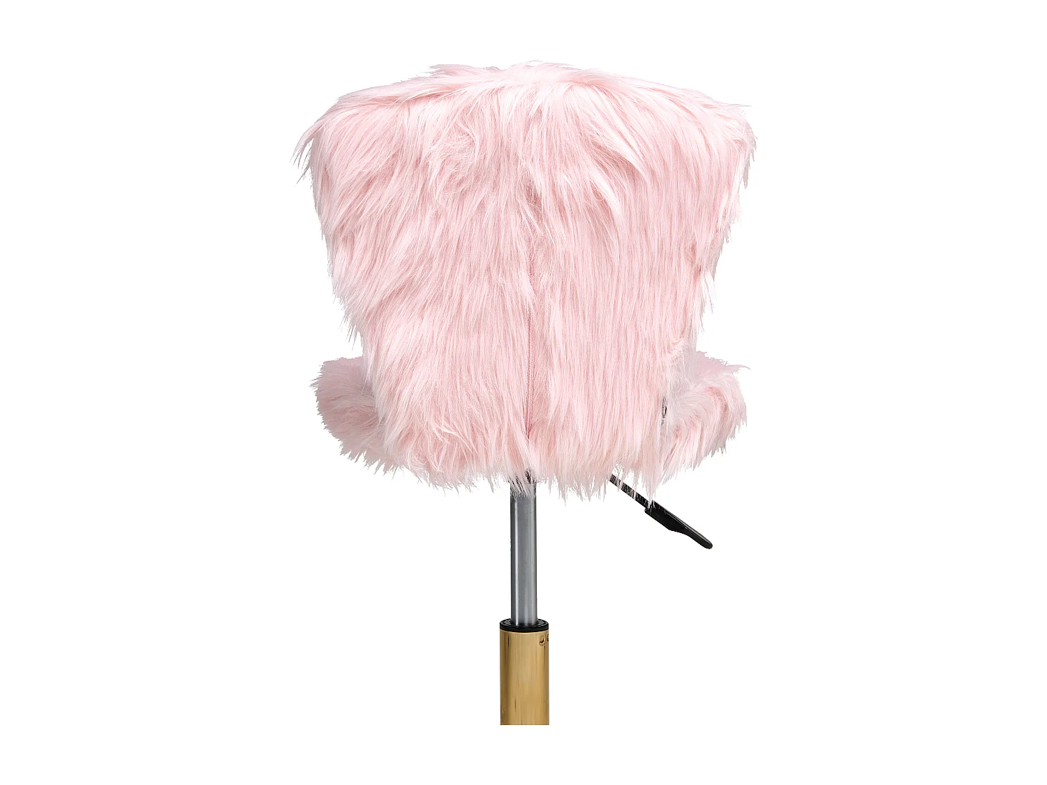 Chaise de bureau MARGATE Fourrure synthétique Rose pastel