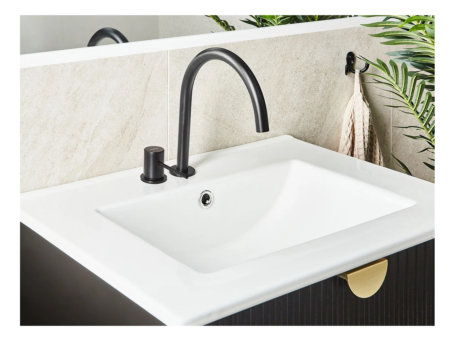 Robinet de lavabo COLICO Laiton Noir