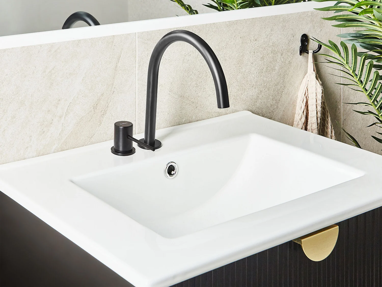 Robinet de lavabo COLICO Laiton Noir