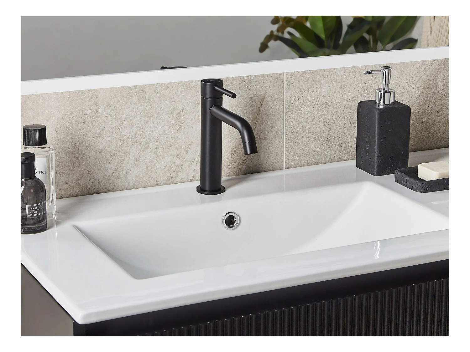 Robinet de lavabo SALINAS Laiton Noir