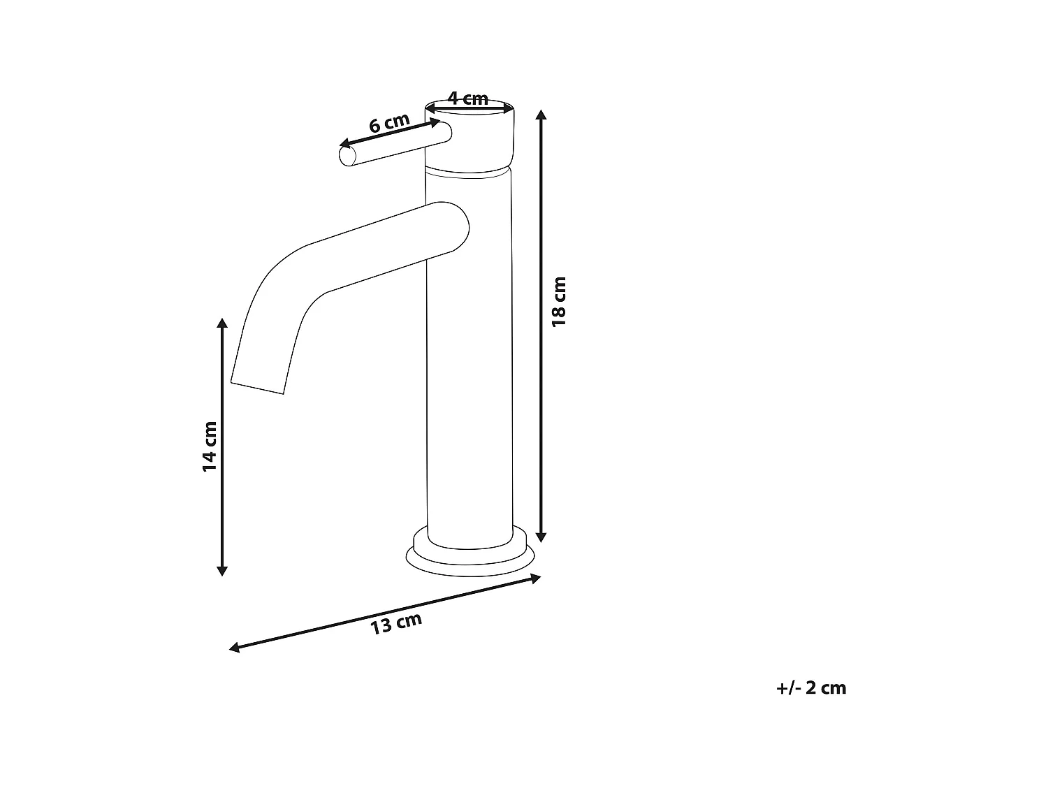 Robinet de lavabo SALINAS Laiton Noir