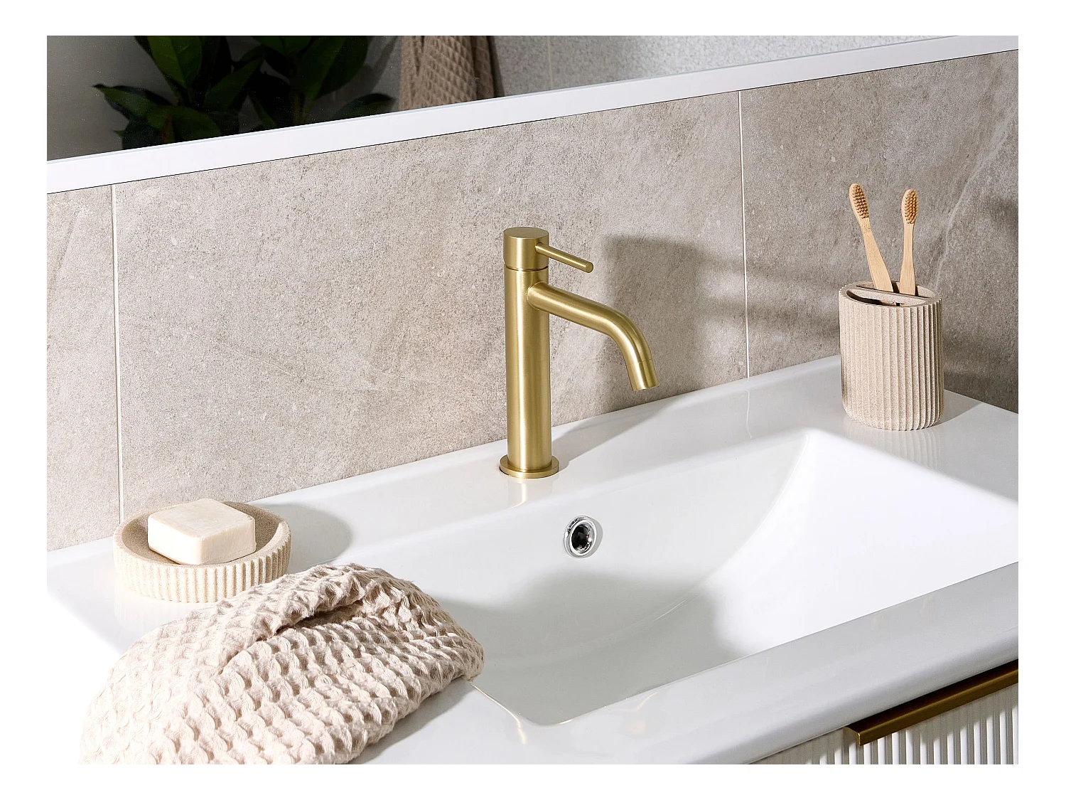 Robinet de lavabo SALINAS Laiton Doré