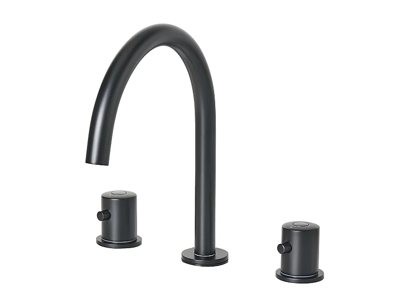 Robinet de lavabo PILCOMAYO Laiton Noir