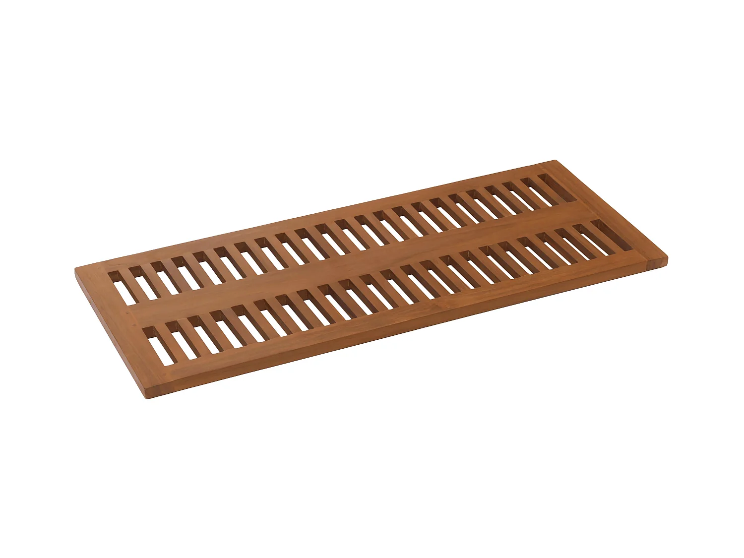 Tapis de bain en teck MCW-M86