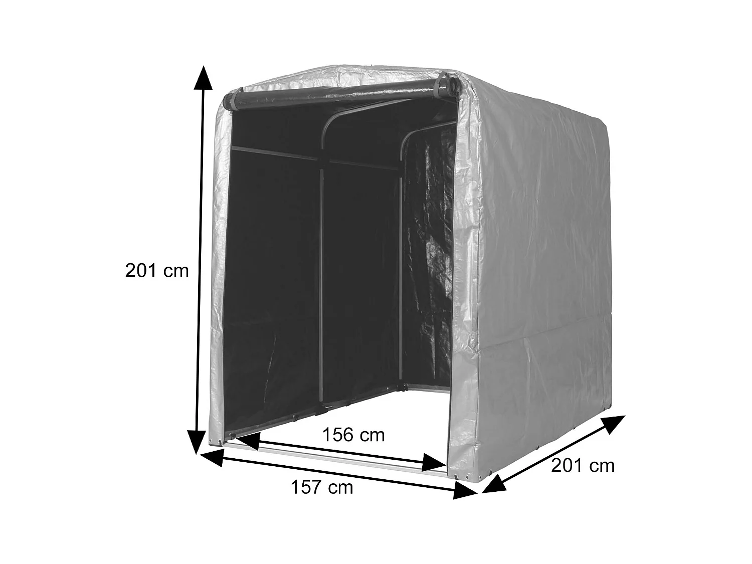 Garaje para bicicletas MCW-N61,  antracita