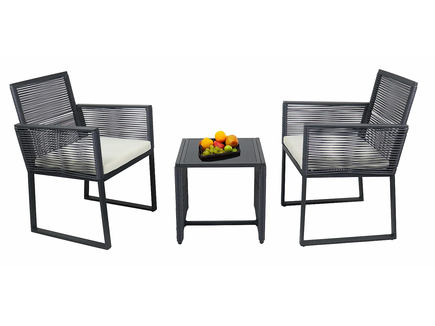 Tuinmeubelset Fidola 0 Zwart