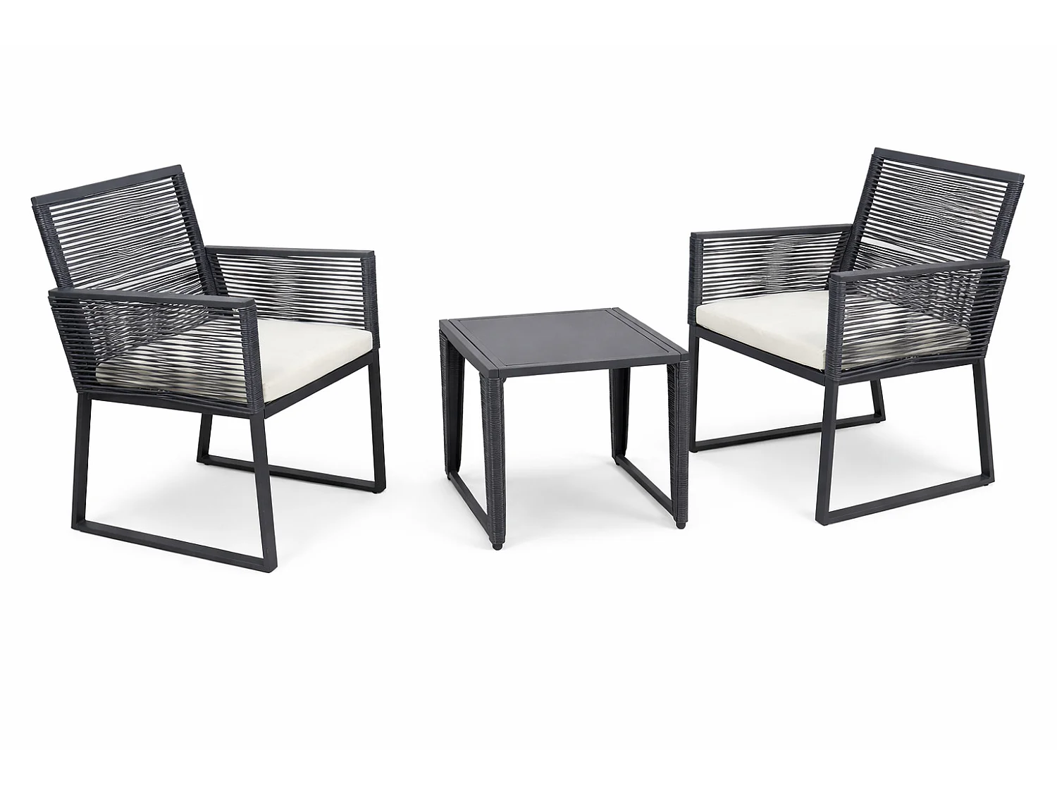 Tuinmeubelset Fidola 0 Zwart