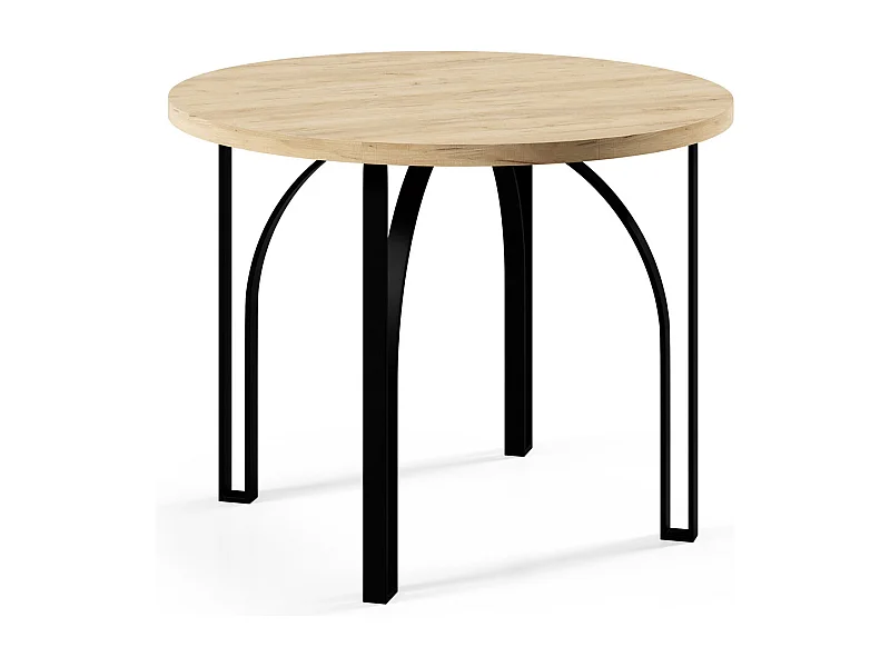 ESSTISCH Nastro 120 Chromix Weiß / Graphit 120/196 / 120 / 76cm