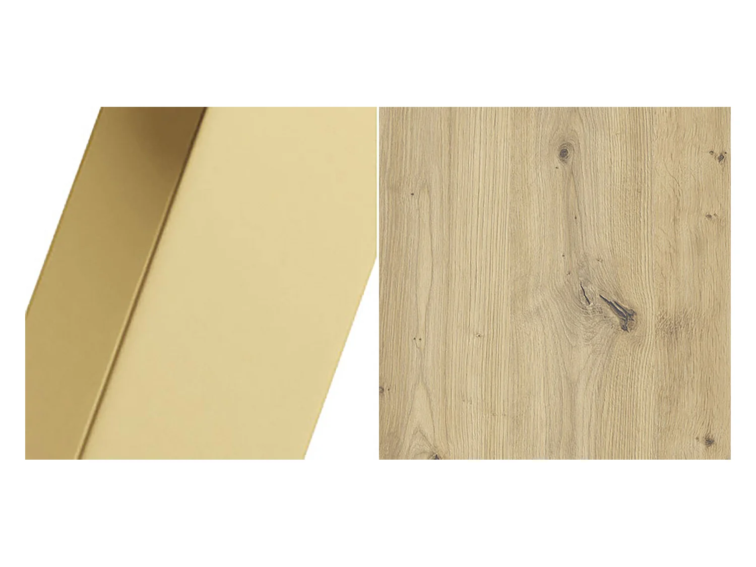 ESSTISCH Randi 100 Eiche Artisan / Gold 100/176 / 100 / 76cm