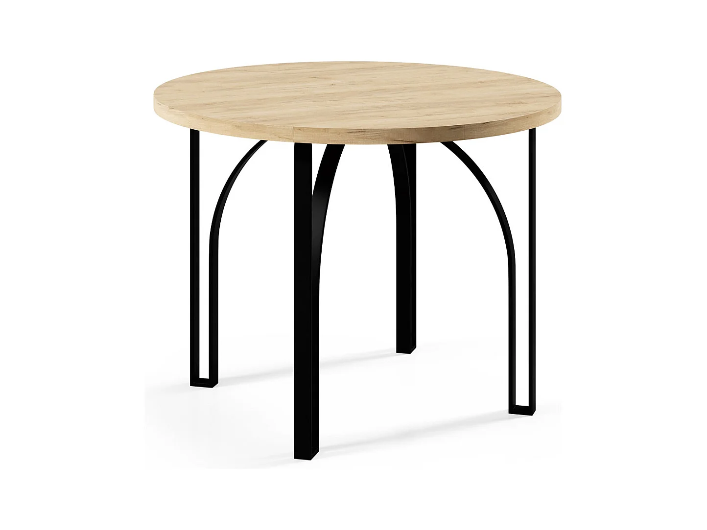 ESSTISCH Nastro 100 Eiche Lefkas Dunkel / Graphit 100/176 / 100 / 76cm