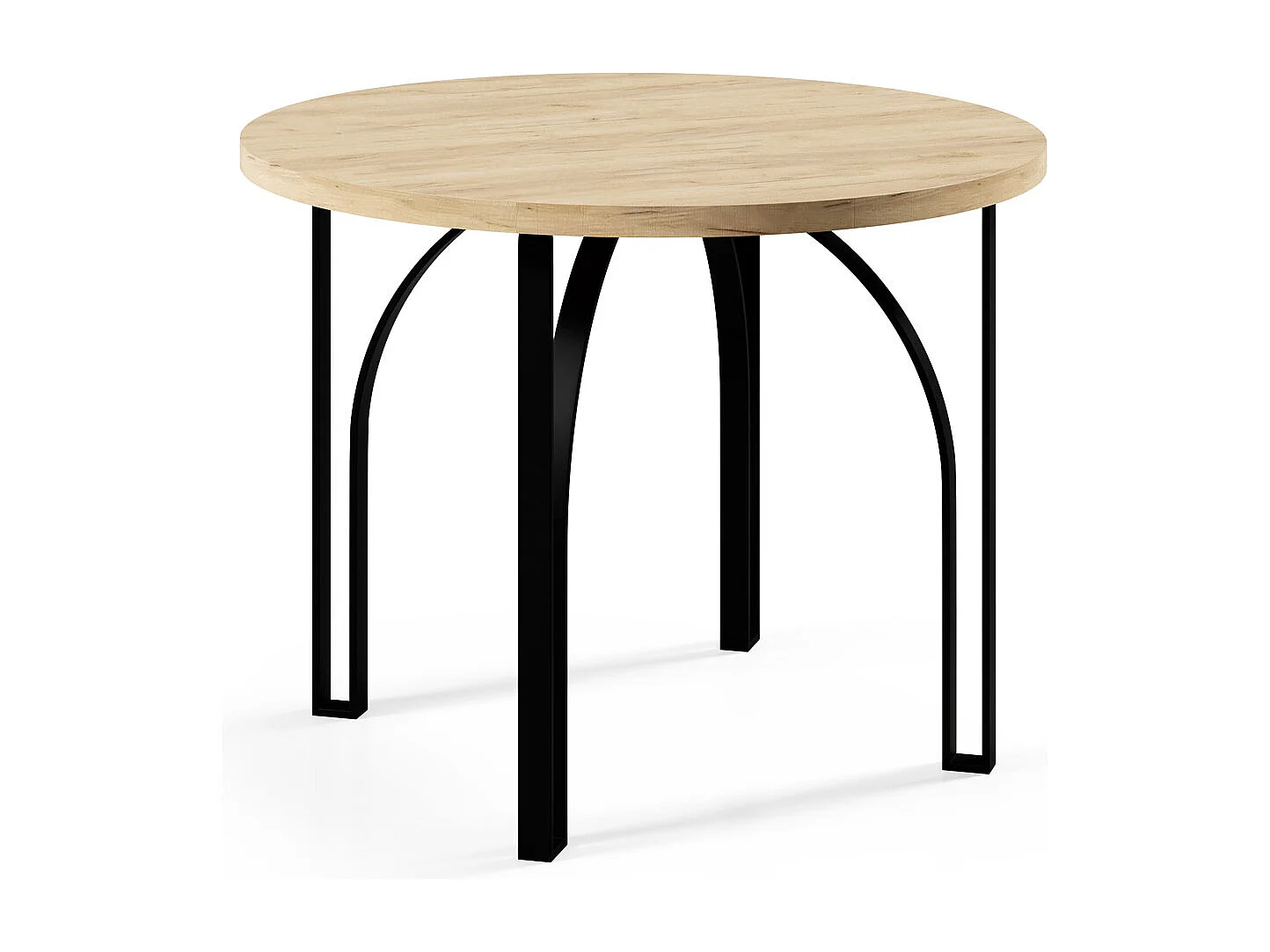 ESSTISCH Nastro 120 Eiche Lancelot / Graphit 120/196 / 120 / 76cm