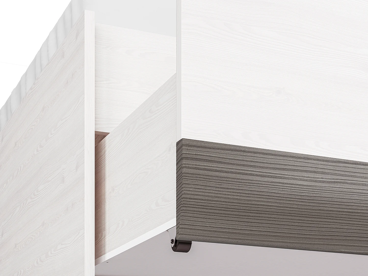 JUGENDZIMMER-SET Blanco Pinie weiß / grau 5-teilig