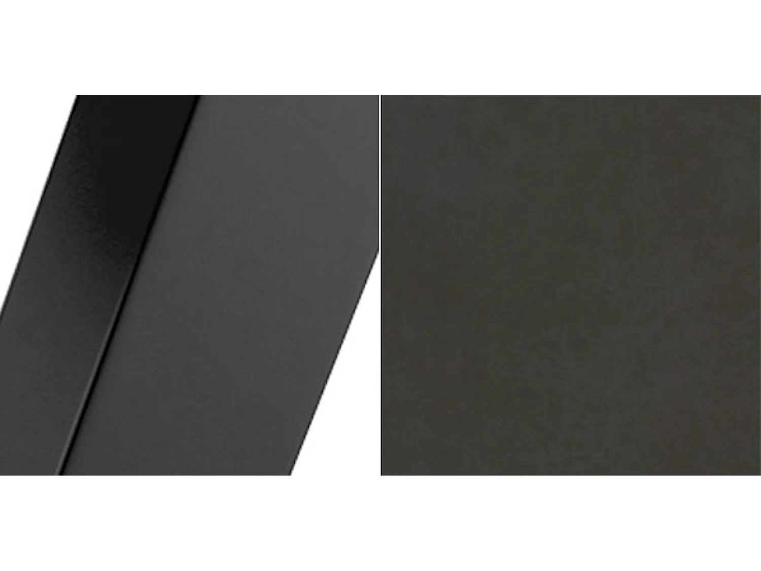 ESSTISCH Alba Smooth Concrete Brown / Schwarz 120/196 / 120 / 76cm